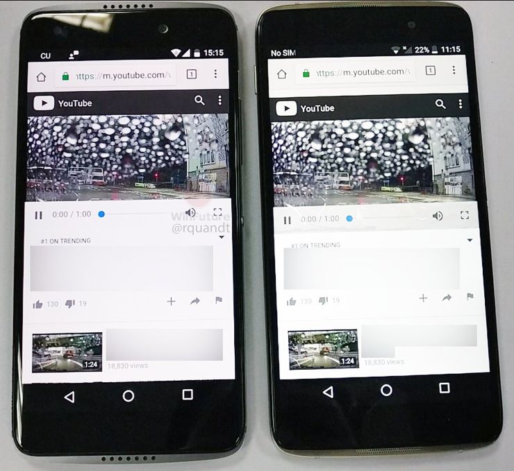 Alcatel Idol 5S obok Idola 4 Alcatel Idol 5S obok Idola 4