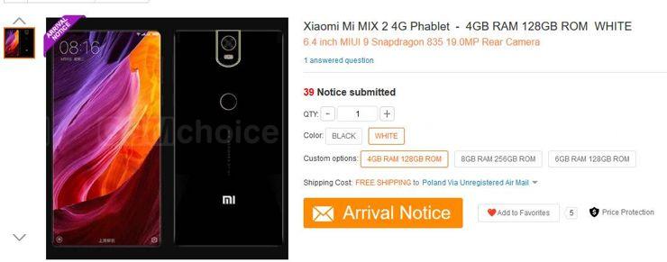 Xiaomi Mi MIX 2 w GearBest Xiaomi Mi MIX 2 w GearBest