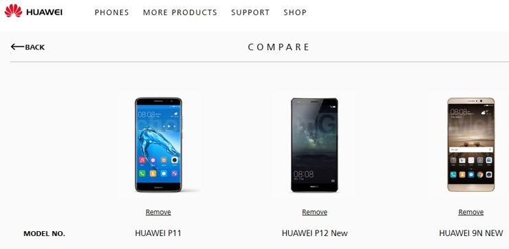 Huawei P11 i P12 na stronie producenta Huawei P11 i P12 na stronie producenta