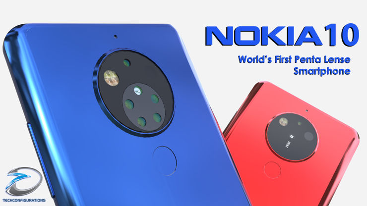 Nokia 10 - z osłoną aparatu i bez niej Nokia 10 - z osłoną aparatu i bez niej