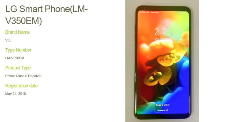 LG V35 na stronie Wireless Power Consortium LG V35 na stronie Wireless Power Consortium