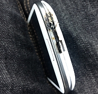 Burnt phone Burnt phone