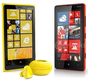Lumia 920 with a charger
