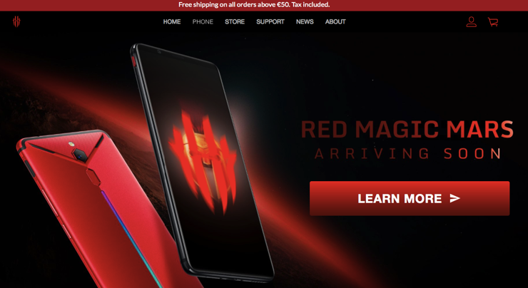 Witryna Red Magic Mars Witryna Red Magic Mars