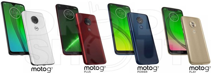 Cała rodzina modeli Moto G7 Cała rodzina modeli Moto G7