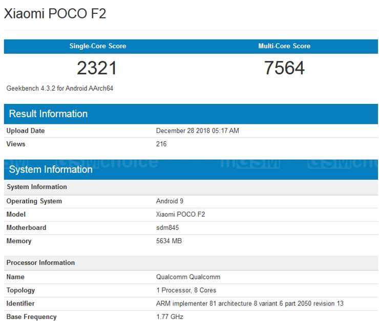 Nowy Pocophone w benchmarku!