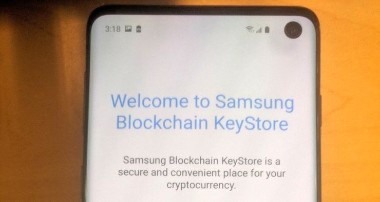 Samsung Galaxy S10 portfelem na kryptowaluty?