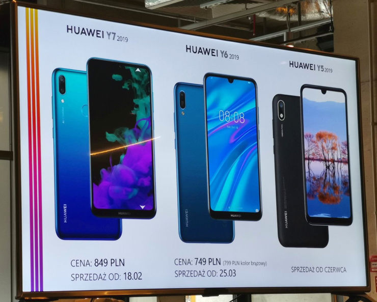 Huawei seria Y na rok 2019 Huawei seria Y na rok 2019
