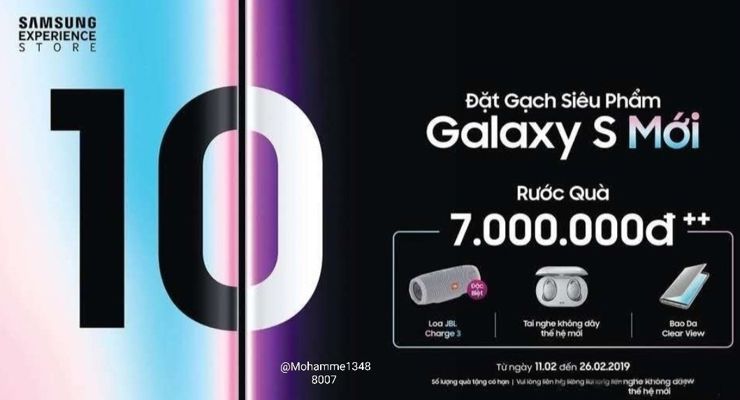 Przedsprzedażowe prezenty do Samsunga Galaxy S10