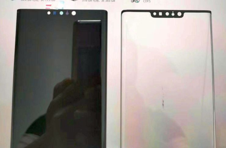 Domniemany przedni panel Huawei Mate 30 Pro Domniemany przedni panel Huawei Mate 30 Pro