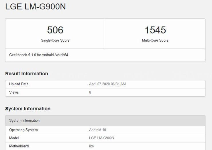 LG LM-G900N w Geekbench LG LM-G900N w Geekbench