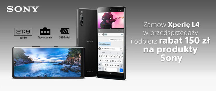 Sony Xperia L4 trafiła do przedsprzedaży w Polsce