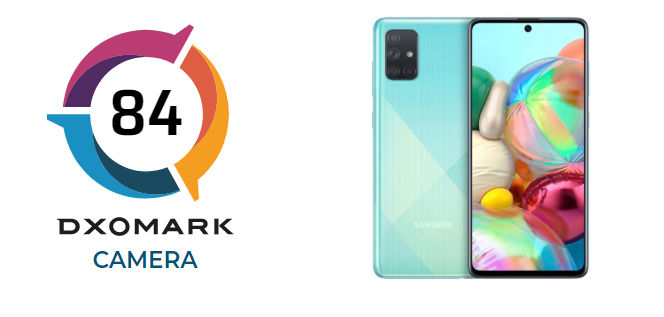 Aparat w Samsung Galaxy A71 oceniony w DxOMark