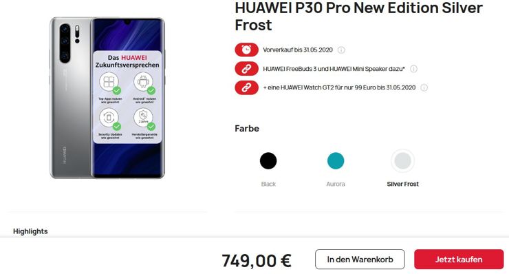 Huawei P30 Pro New Edition już w sprzedaży. Ile kosztuje?