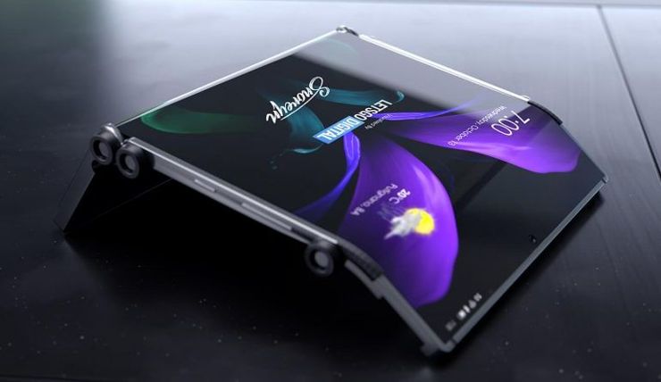 Galaxy Fold z dwoma zawiasami Galaxy Fold z dwoma zawiasami