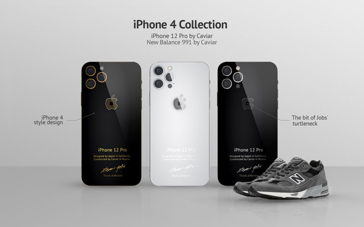 Caviar stylizuje iPhone'a 12 Pro z fragmentem odzieży Steve'a Jobsa