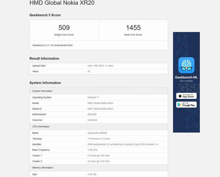 Nokia XR20 - niedorgi smartfon z 5G już w drodze