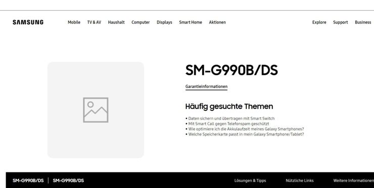 Galaxy S21 FE o krok od premiery - ruszyła niemiecka strona wsparcia