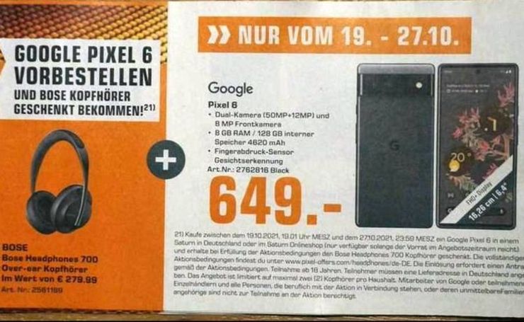 Już wiadomo, ile kosztuje Pixel 6!