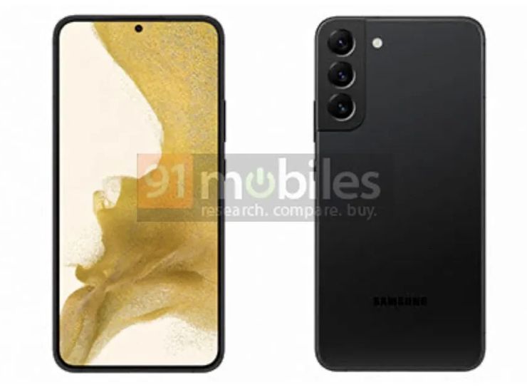 Samsung Galaxy S22+ na oficjalnych renderach