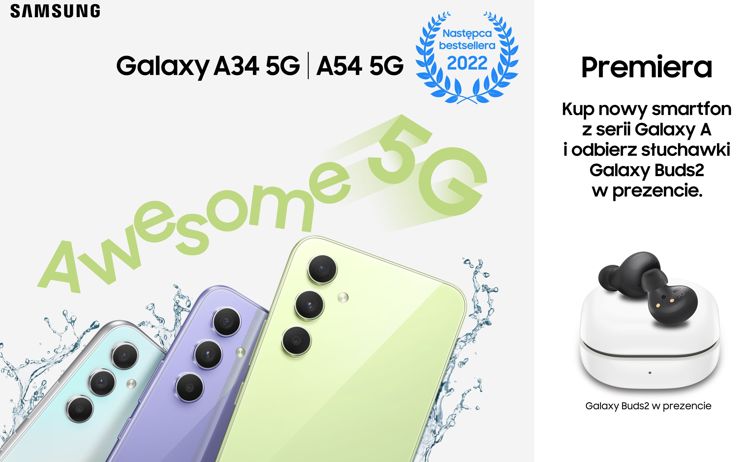 Samsung Galaxy A54 5G i Galaxy A34 5G oficjalnie!