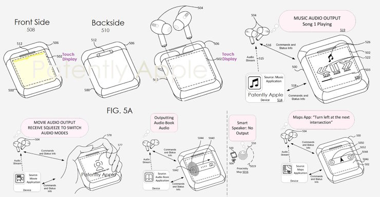 Słuchawki z ekranem - kolejny fantazyjny patent Apple!
