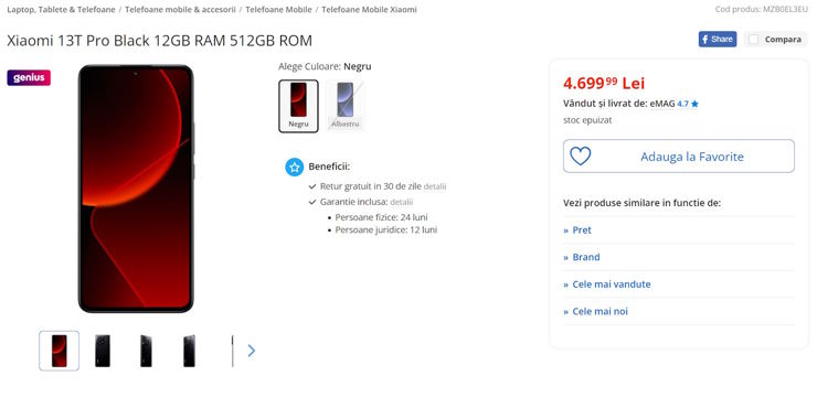 Xiaomi 13T i Xiaomi 13T Pro pojawiają się w sklepie!