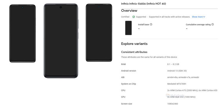 Infinix Hot 40 dostrzeżony z nowym wariantem
