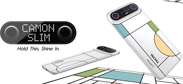 Tecno Camon Slim - kolorowo i z bajerami