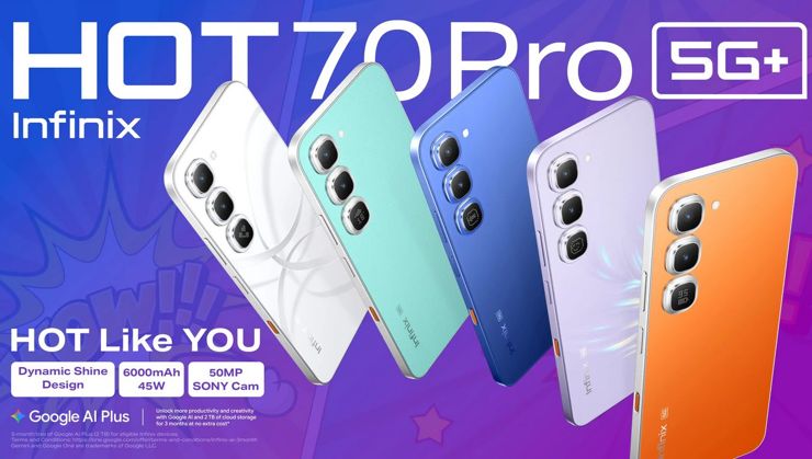Infinix Hot 70 Pro w rekordowym wyborze barw!
