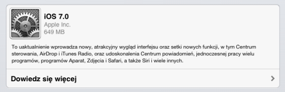 Czy warto instalować iOS7?