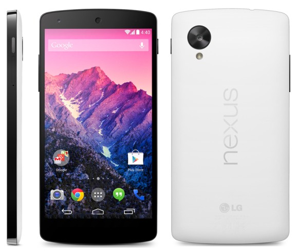 LG Nexus 5 w bieli i czerni