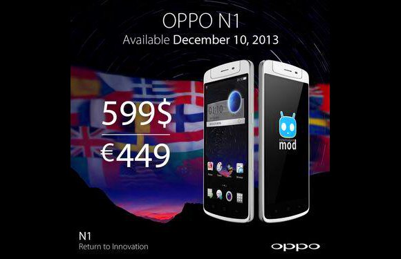 Oppo N1 dostępne globalnie od 10 grudnia