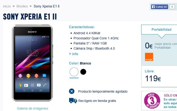 Sony szykuje nastepcę Xperii E1?