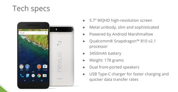 Huawei Nexus 6P w wielkim przecieku