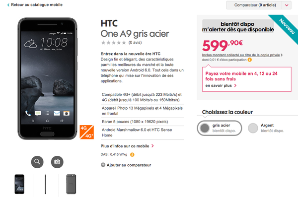 HTC One A9 w przedpremierowym przecieku