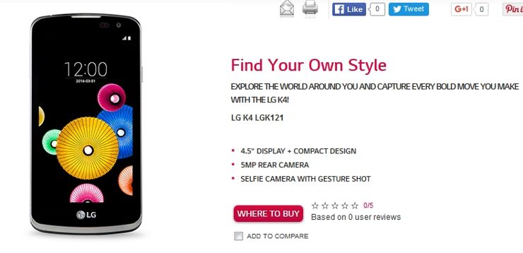 LG K4 w wersji ze Snapdragonem