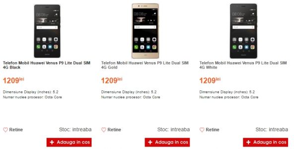 Huawei P9 Lite w rumuńskim sklepie