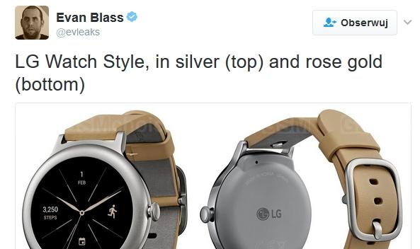 Evan Blass pokazuje LG Watch Style