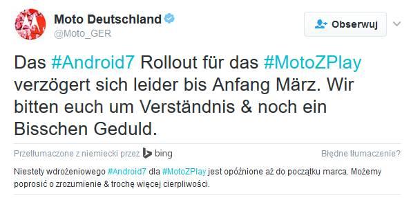 Kolejne problemy z aktualizacjami. Tym razem Moto...
