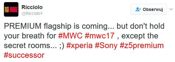 Sony bez flagowca na MWC?