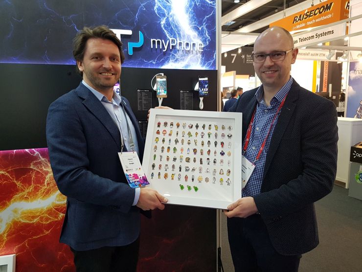 Olgierd Wojtas z Google i Radosław Trzeba z myPhone