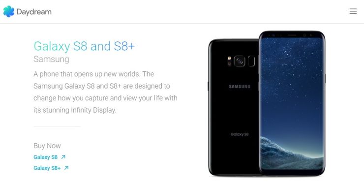 Galaxy S8 i S8+ są już Daydream-ready