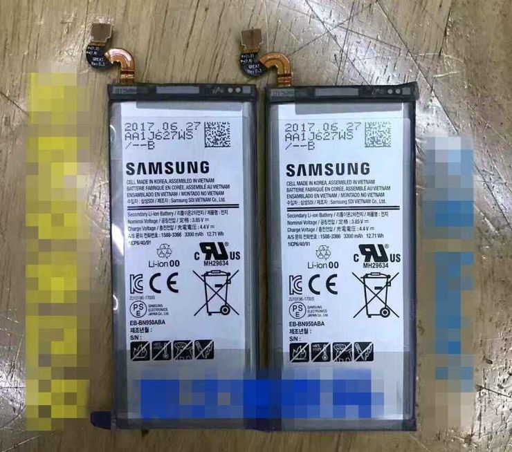 Samsung Galaxy Note 8 - zdjęcia potwierdzają pojemność baterii Samsung Galaxy Note 8 - zdjęcia potwierdzają pojemność baterii