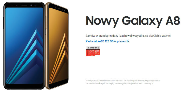 Samsung Galaxy A8 dostępny w Polsce. Rusza przedsprzedaż