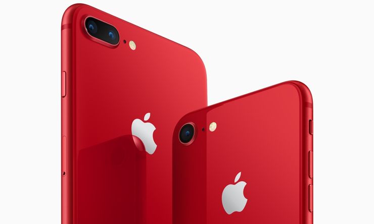 iPhone 8 i iPhone 8 Plus w czerwieni - w ramach inicjatywy PRODUCT(RED)