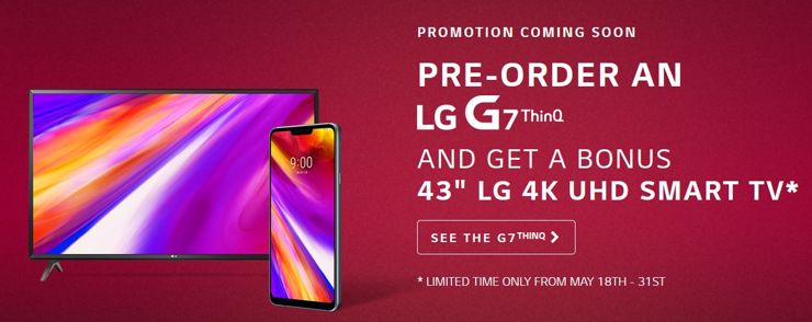 LG G7 ThinQ w przedsprzedaży z telewizorem 4K gratis!