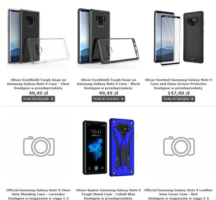 Samsung Galaxy Note9 - kolory obudowy potwierdzone pokrowcami. Znamy też termin premiery Galaxy S10 