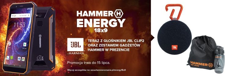 Hammer Energy 18x9 w przedsprzedaży z głośnikiem JBL