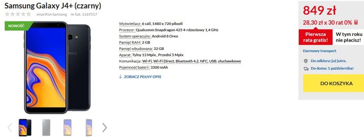 Samsung Galaxy J4+ i J6+ już w Polsce